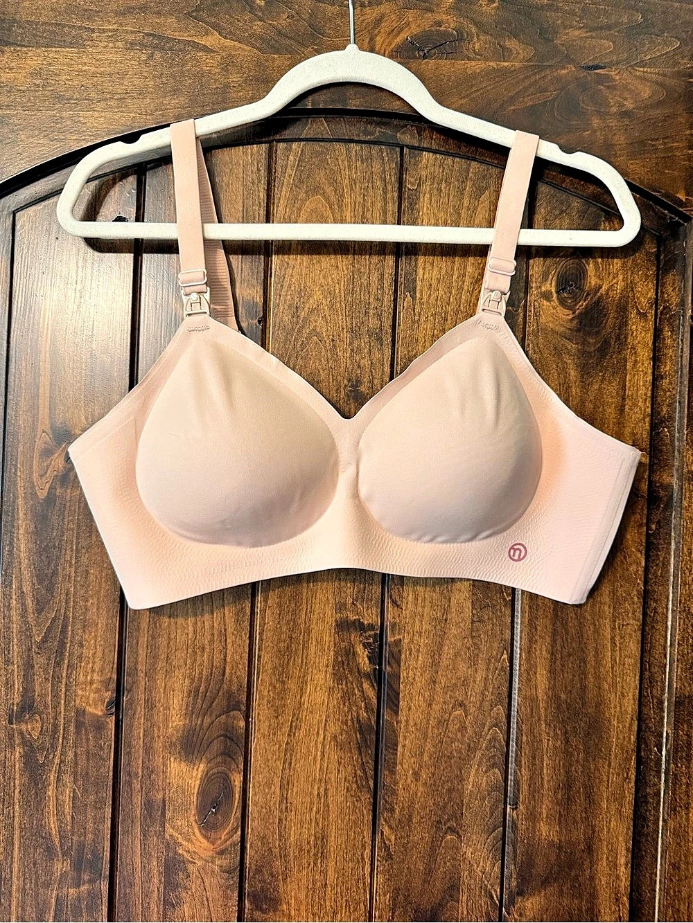 Momcozy Ultra Soft Seamless Nursing Bra tan XL